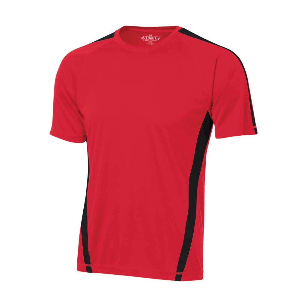 ATC S3519 T-shirt de soccer - Rouge / Noir