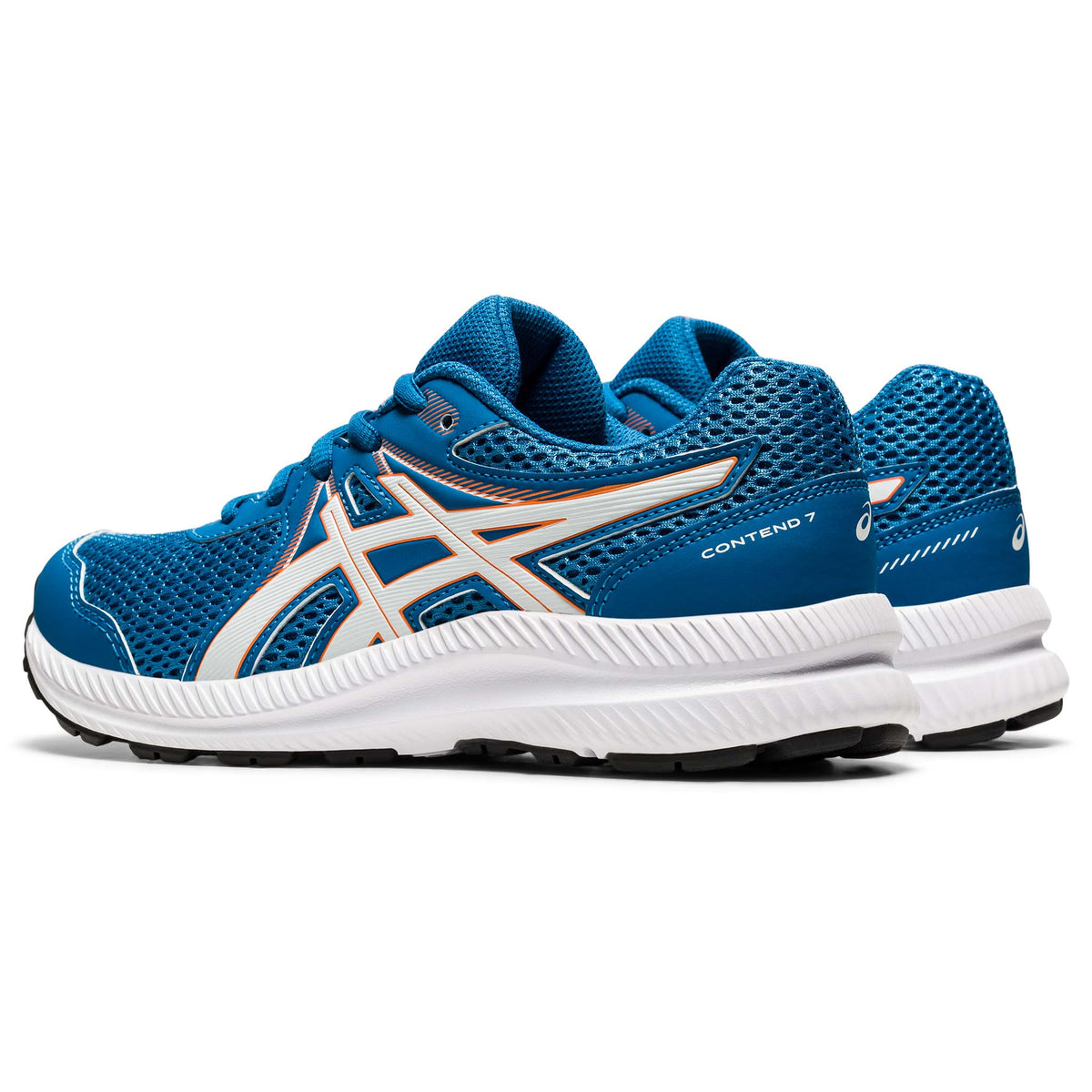 Asics Contend 7 GS espadrilles enfants bleu lateral