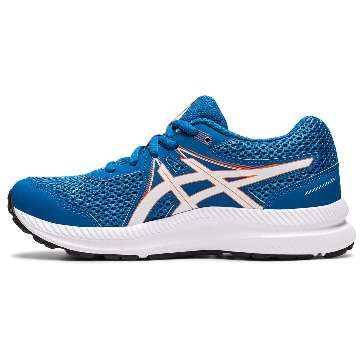 Asics Contend 7 GS espadrilles enfants bleu lateral 2