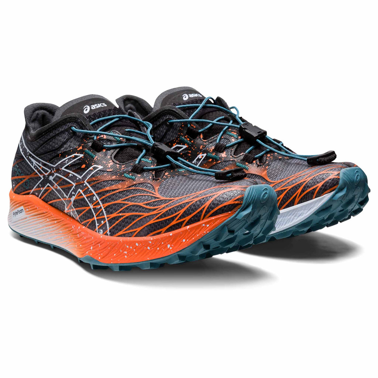 ASICS FujiSpeed chaussures de course en sentier pour femme - Black / Nova Orange