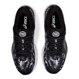 Asics Gel Cumulus 23 running femme noir blanc empeigne