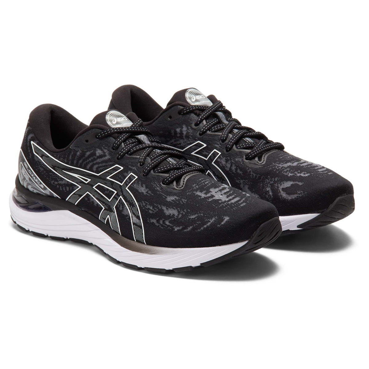 Asics Gel Cumulus 23 running homme noir blanc paire