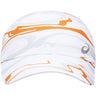 Asics Graphic Woven Cap casquette de course à pied blanc