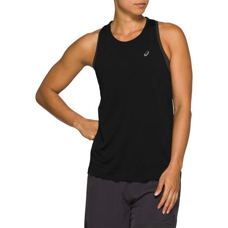 Asics Race camisole de course à pied noir femme