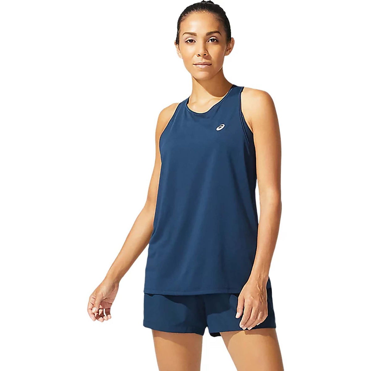 Asics Race camisole de course à pied french blue femme