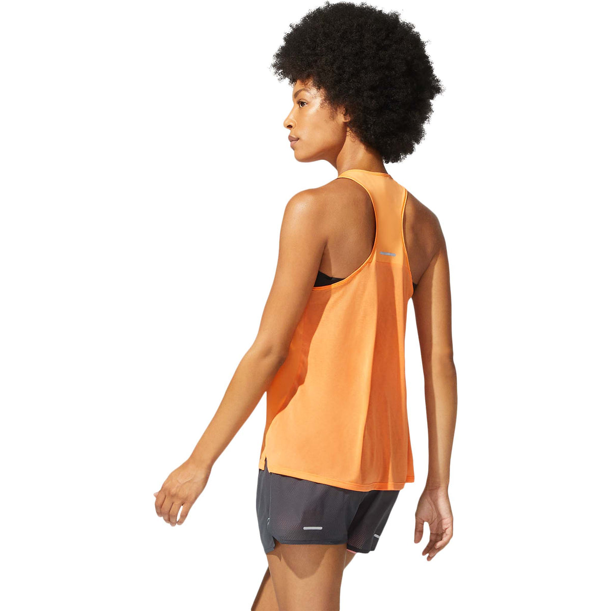 Asics Race camisole de course à pied peche femme lateral