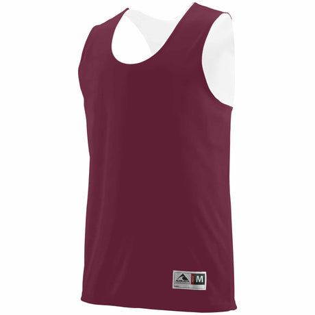 Augusta Sportswear camisole de basketball réversible - Bourgogne / Blanc