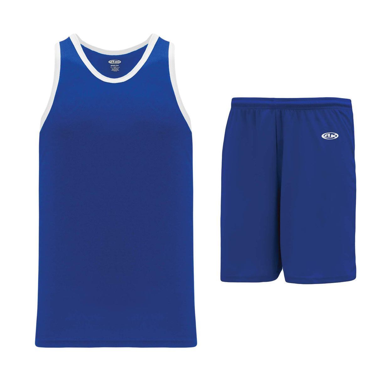 Athletic Knit B1325 ensemble basket camisole short bleu blanc