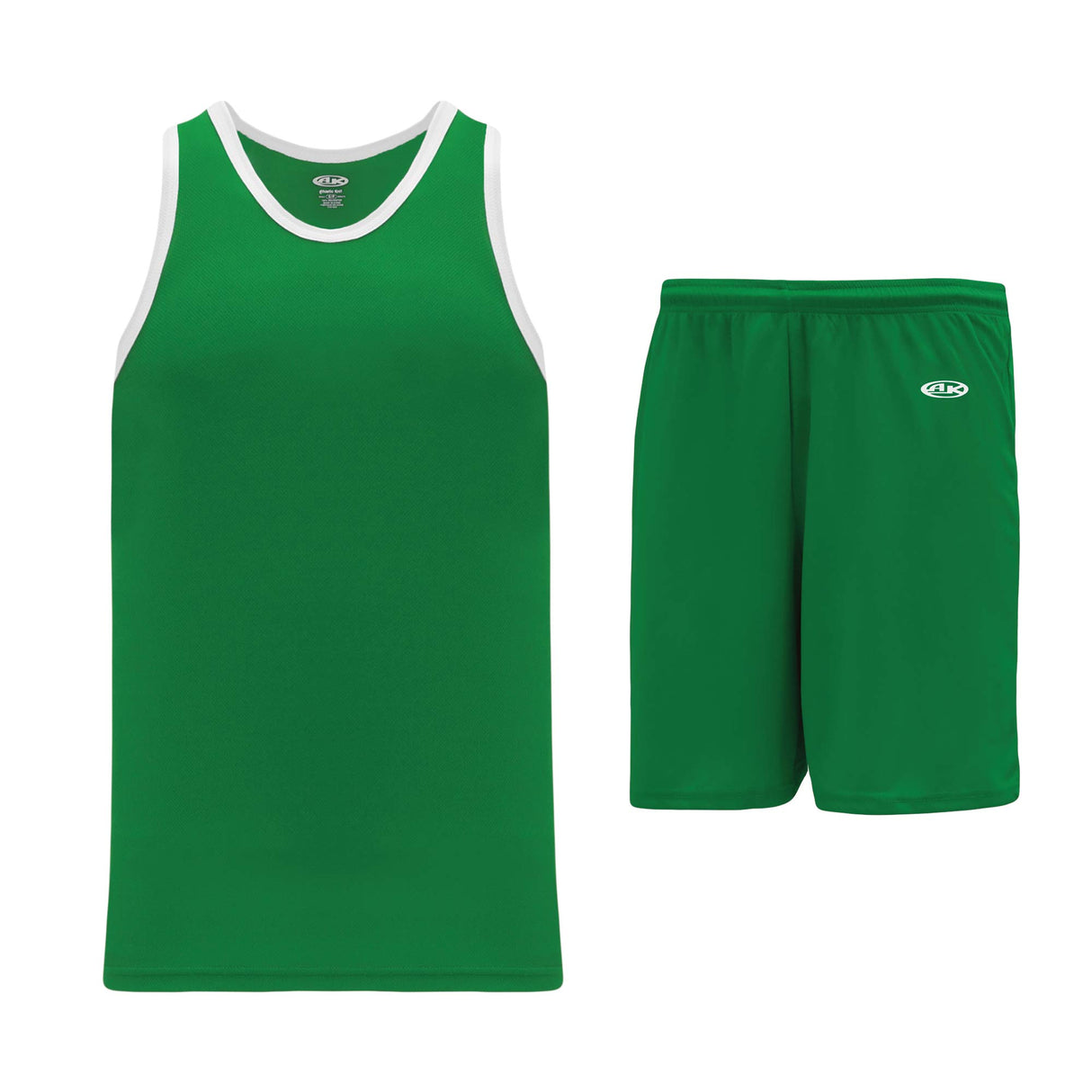 Athletic Knit B1325 ensemble basket camisole short vert blanc