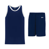 Athletic Knit B1325 ensemble basket camisole short marine blanc