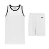 Athletic Knit B1325 ensemble basket camisole short blanc noir