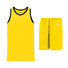 Athletic Knit B1325 ensemble basket camisole short jaune noir
