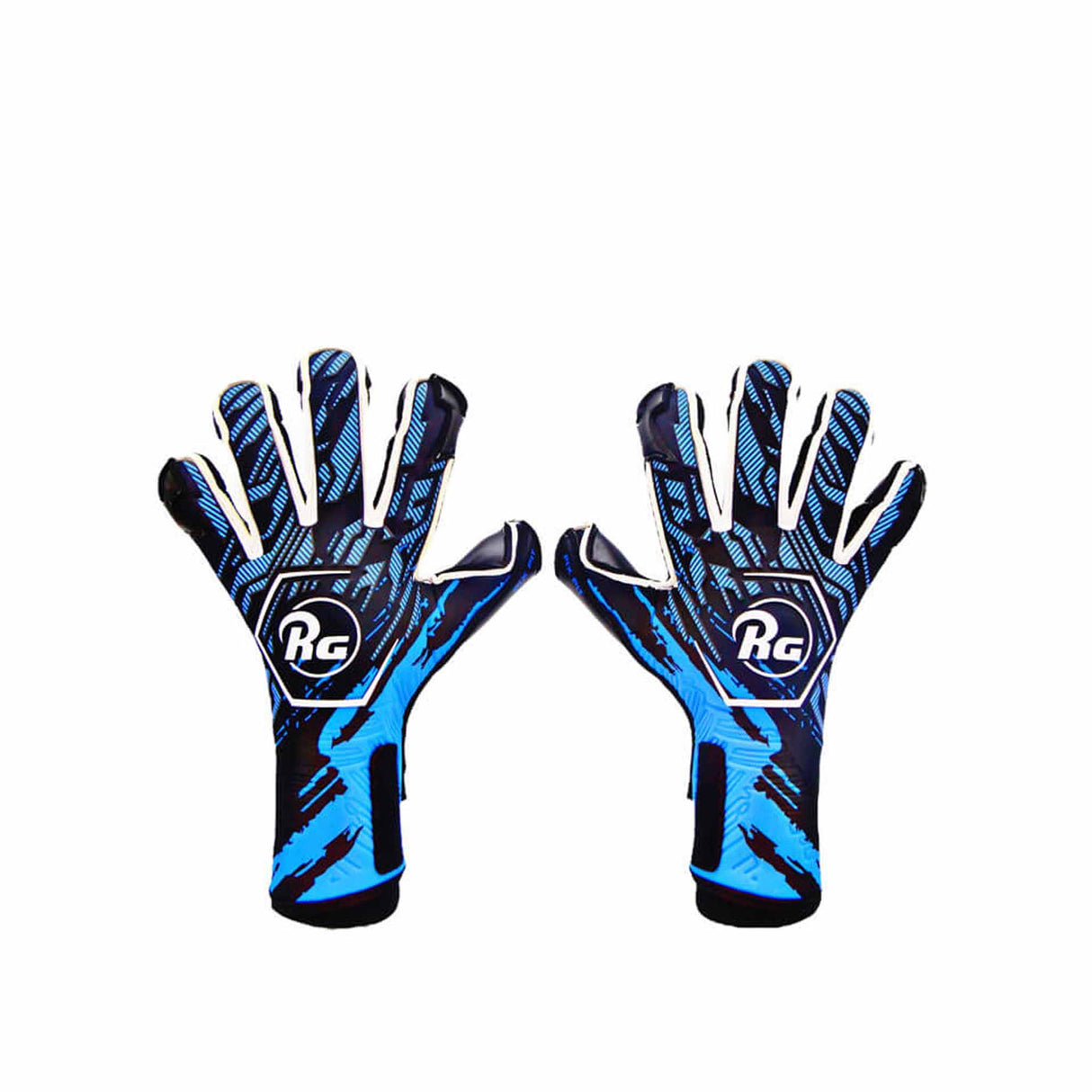 RG Goalkeeper Gloves Bacan 2022-2023 gants de gardien de but de soccer - Bleu / Noir