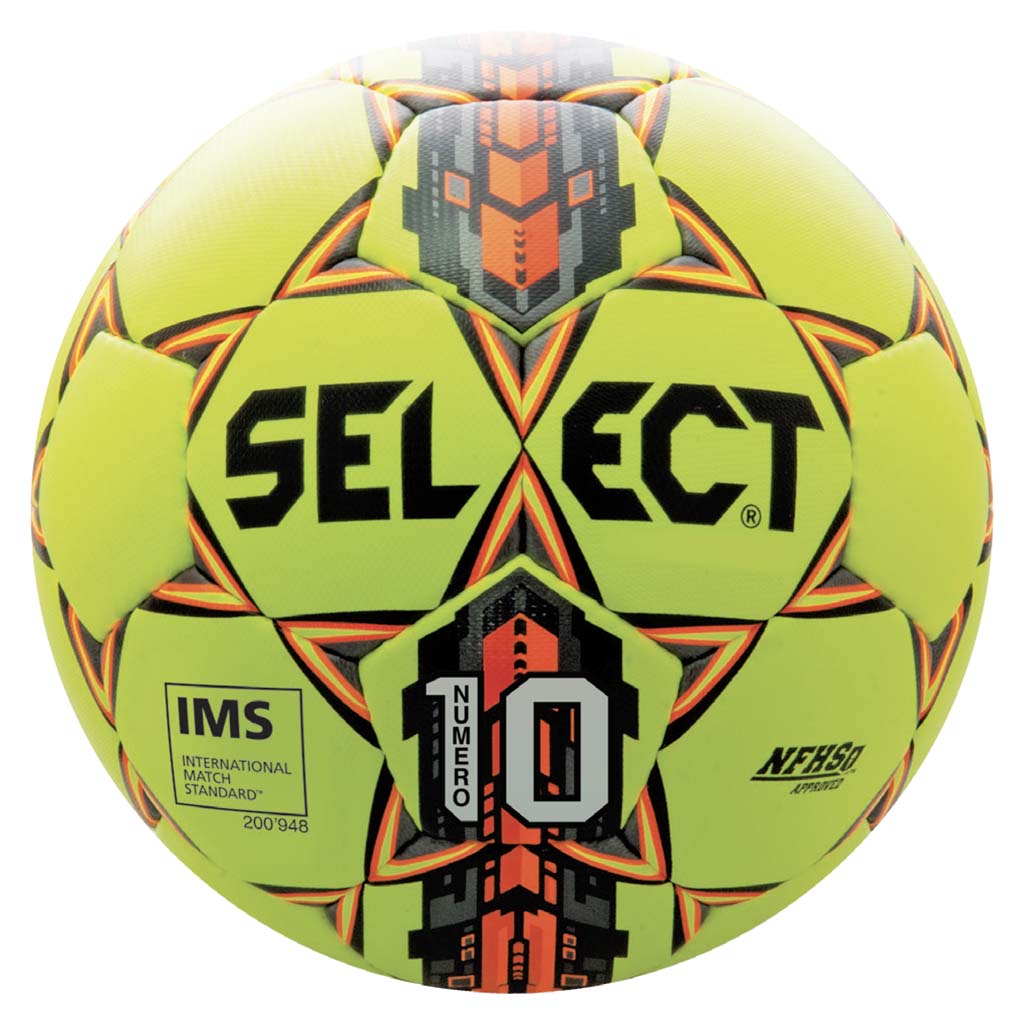 Ballon de soccer Select Numero 10 yellow orange black