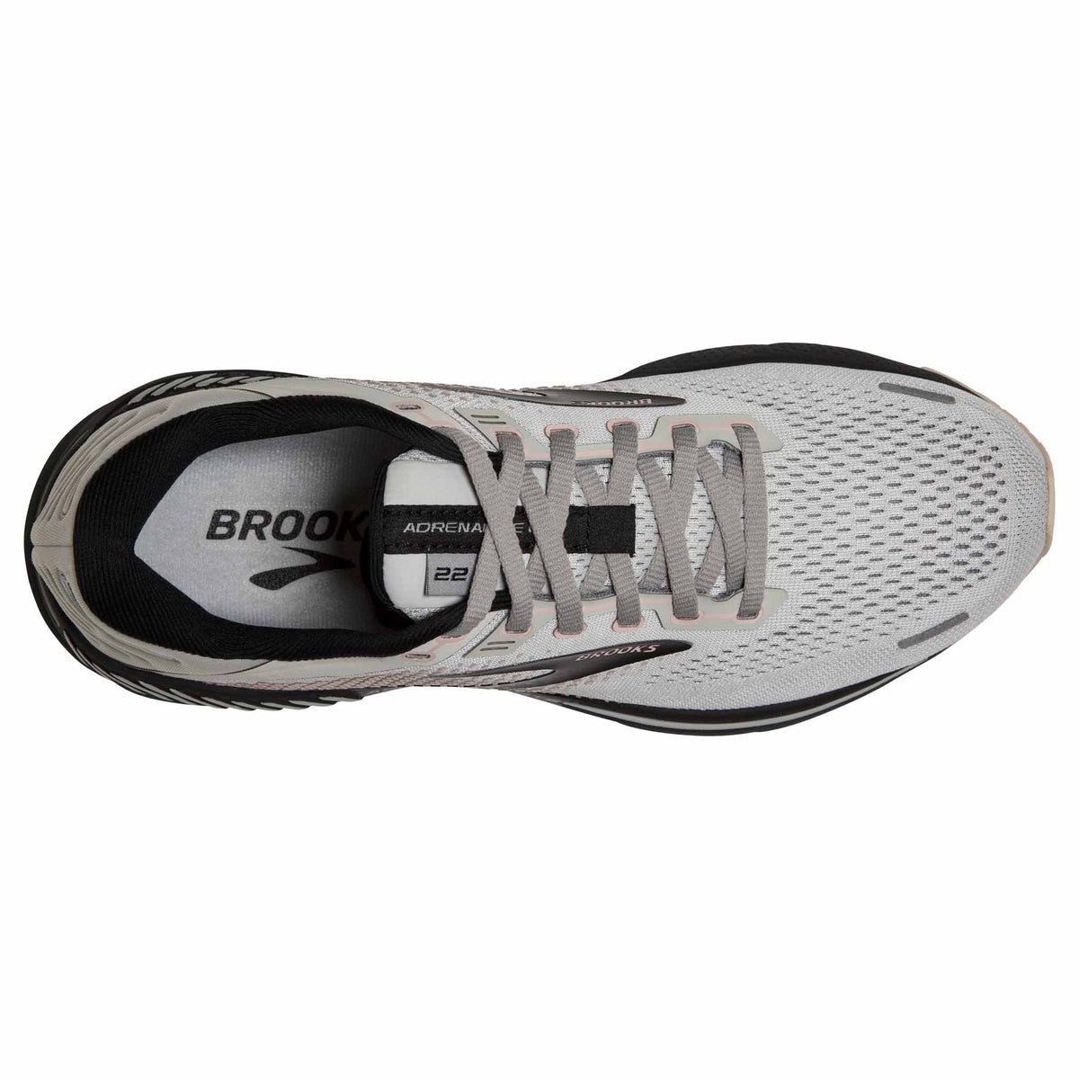 Brooks Adrenaline GTS 22 chaussures de course à pied femme -  Grey / Rose / Black - Empeigne