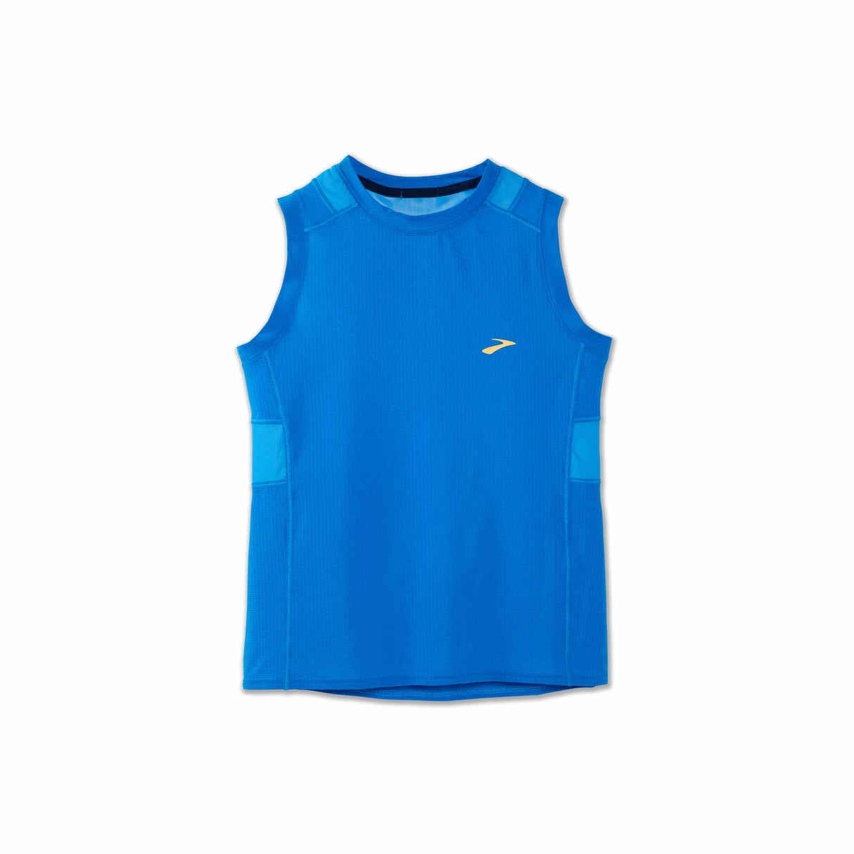 Brooks Atmosphere Sleeveless camisole de course à pied sans manches pour femme - Blue Bolt - flat lay