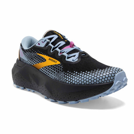 Brooks Caldera 6 chaussures de course à pied trail femme - Noir / Bleu / Jaune