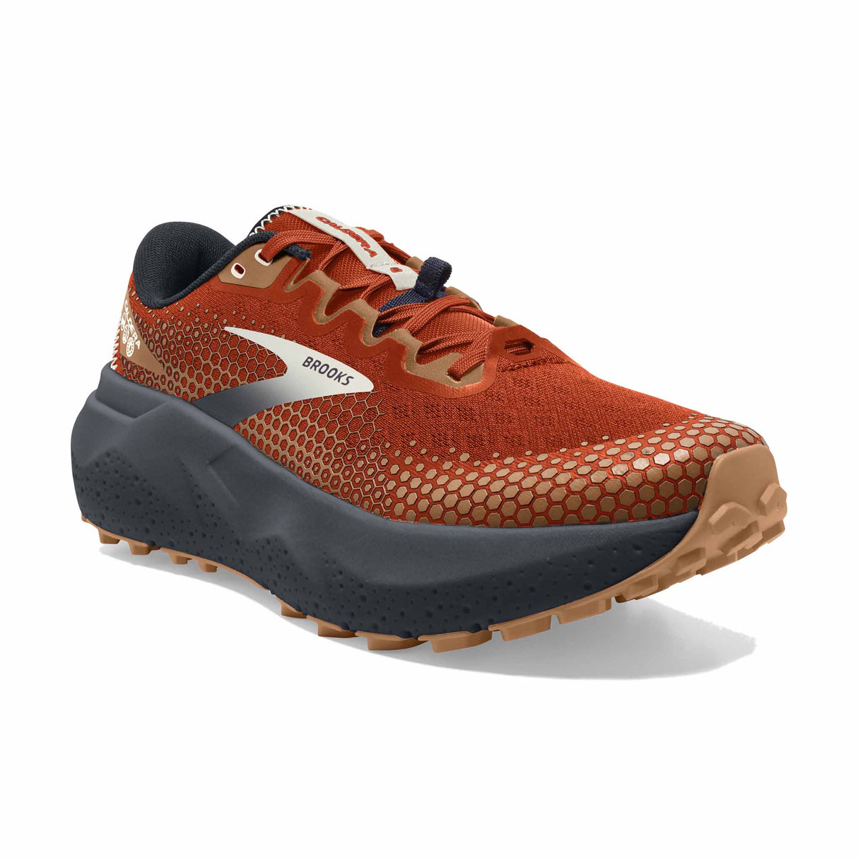 Brooks Caldera 6 chaussures de course à pied trail homme - Rooibos/Biscuit/Peacoat