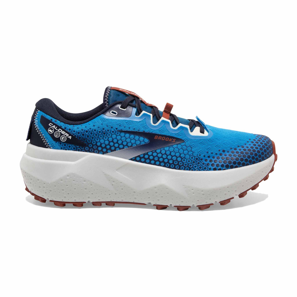 Brooks Caldera 6 chaussures de course à pied trail homme - Peacoat/Atomic Blue/Rooibos