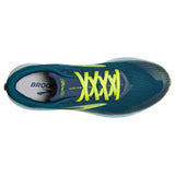 Brooks Catamount chaussures de course à pied trail homme - Blue / Lime / Biscuit - vue de haut