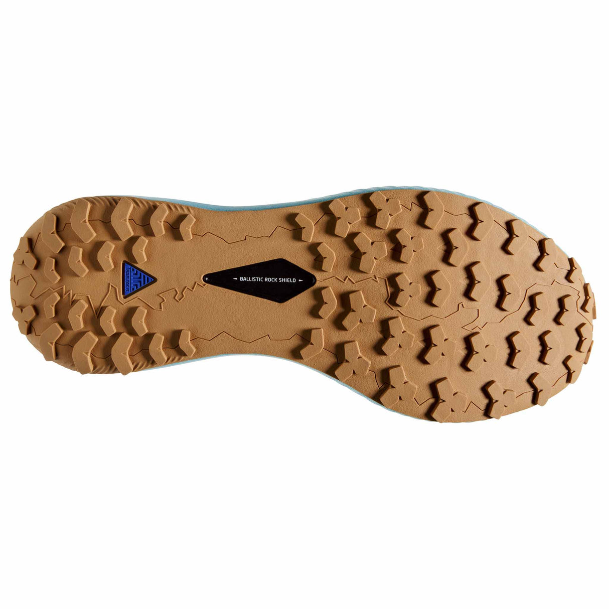 Brooks Catamount chaussures de course à pied trail homme - Blue / Lime / Biscuit - semelle