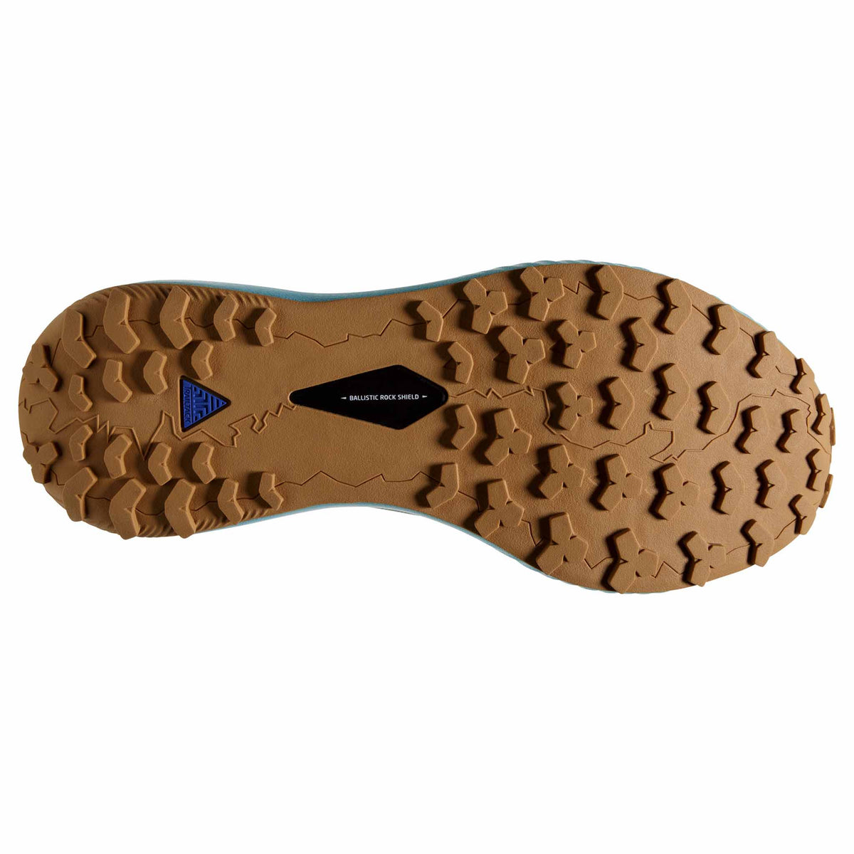 Brooks Catamount chaussures de course à pied trail femme - Blue / Lime / Biscuit - semelle
