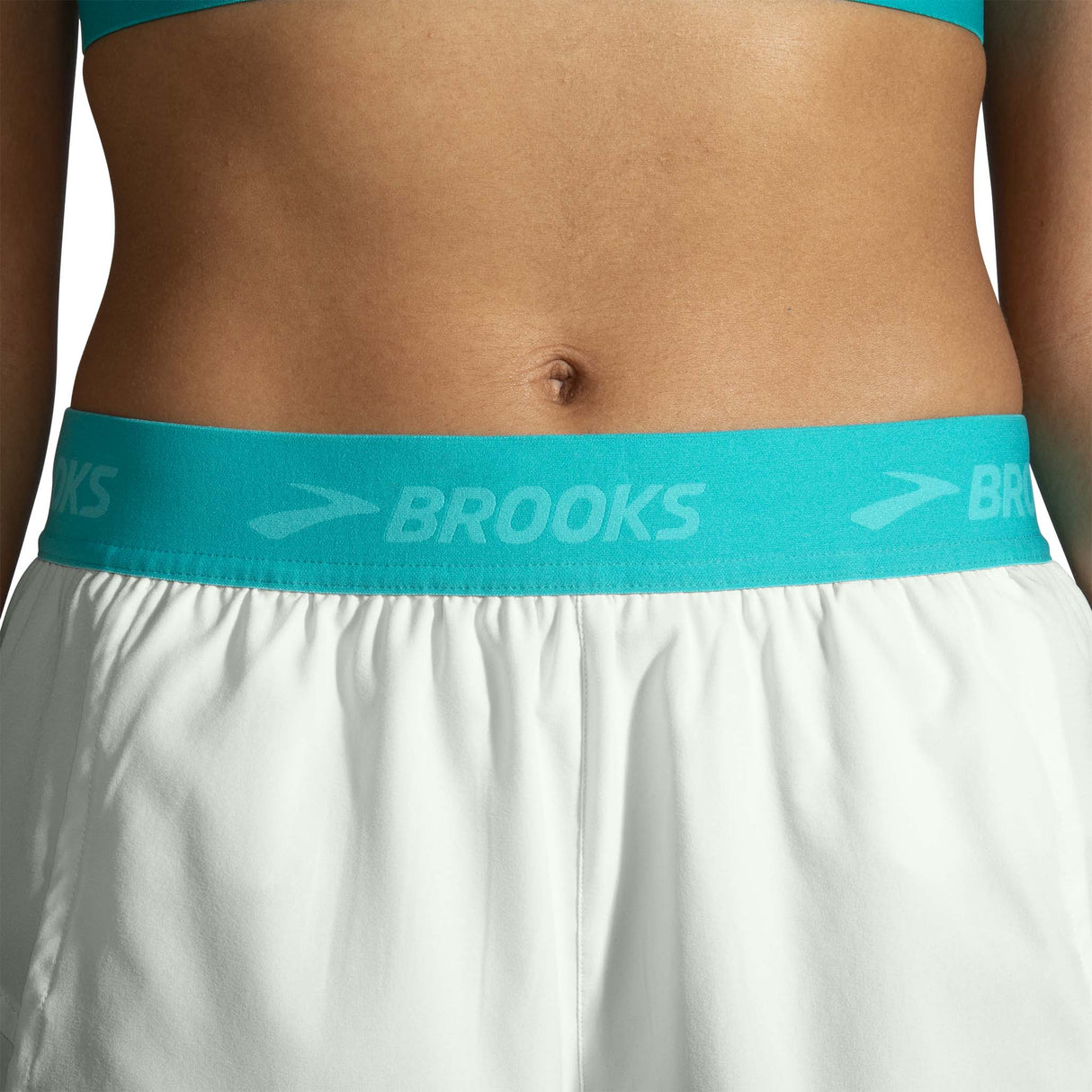 Brooks Chaser 3 pouces shorts course femme -Mint Mix/Nile Blue/Brooks taille