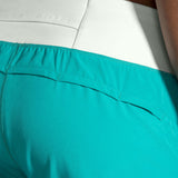 Brooks Chaser 5 pouces shorts course femme details -Nile Green/Cool Mint