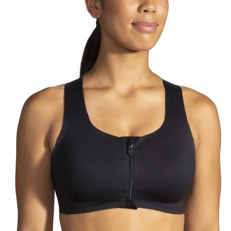 Brooks Dare Zip Run Bra 2.0 soutien-gorge de course à pied - Black