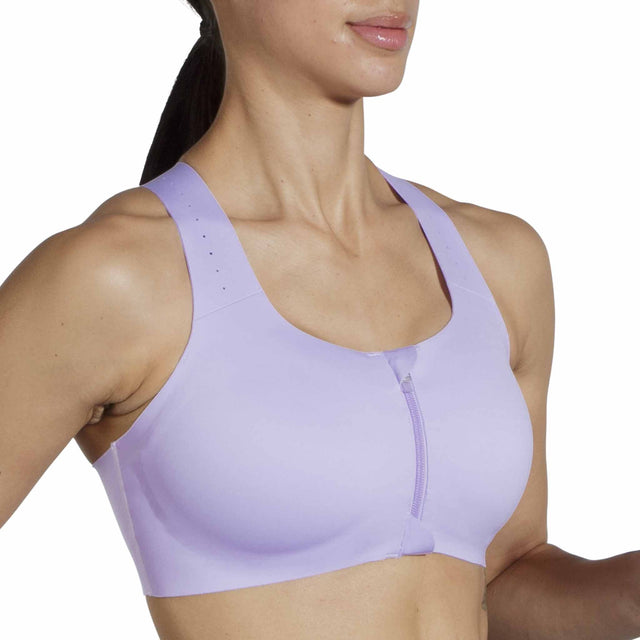 Brooks Dare Zip Run Bra 2.0 soutien-gorge de course à pied - Violet Dash