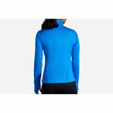 Brooks Dash 1/2 Zip chandail de course à pied pour femme - Heather Blue Bolt - dos