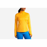 Brooks Dash 1/2 Zip chandail de course à pied pour femme - Heather Saffron