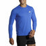 Brooks Distance Graphic t-shirt de course à manches longues pour homme - Heather Bluetiful / Medallion