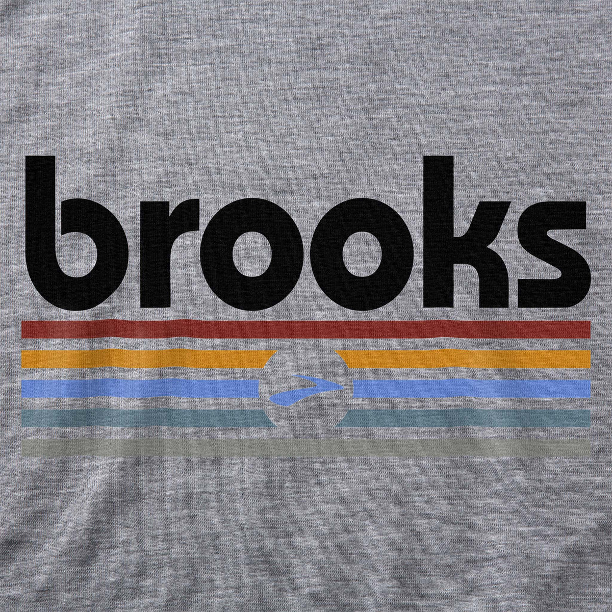 Brooks Distance camisole de course homme logo - Heather ash / Brooks Track Stripe