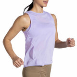 Brooks Distance camisole de course à pied pour femme - Heather Violet Dash