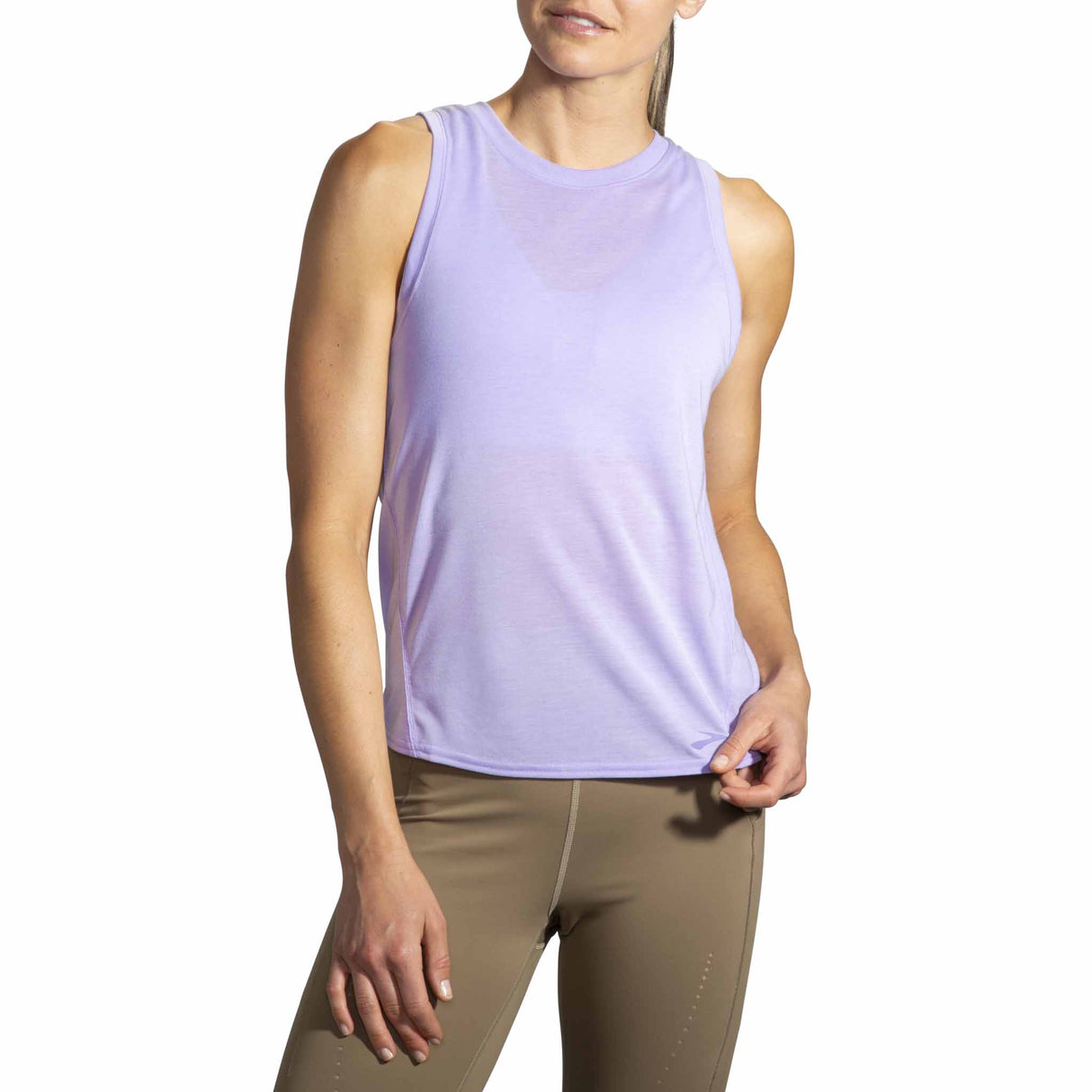 Brooks Distance camisole de course à pied pour femme - Heather Violet Dash