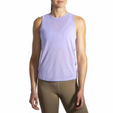 Brooks Distance camisole de course à pied pour femme - Heather Violet Dash