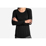 Brooks Distance t-shirt manches longues femme noir lv2