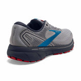 Brooks Ghost 14 chaussures de course a pied pour homme - Grey / Blue / Red - angle 2