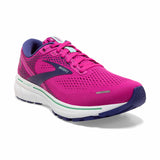 Brooks Ghost 14 chaussures de course à pied pour femme - Fuschia / Yucca / Navy - angle