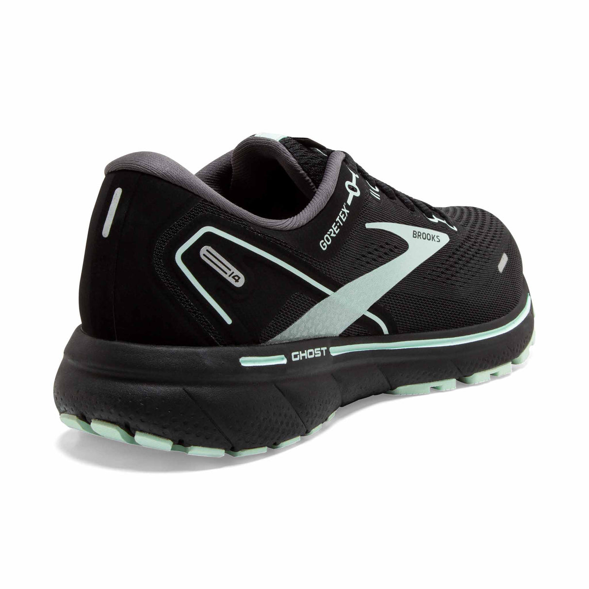 Brooks Ghost 14 GTX chaussures de course à pied pour femme - Black / Blackened Pearl / Aquaglas - Angle 2