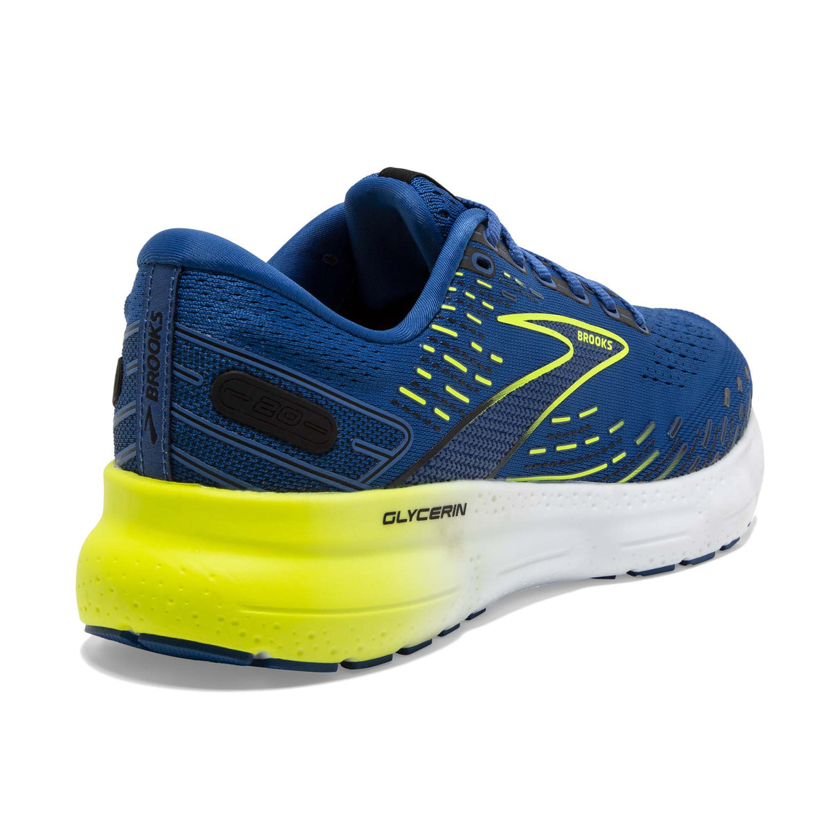 Brooks Glycerin 20 running homme talon- blue nightlife white