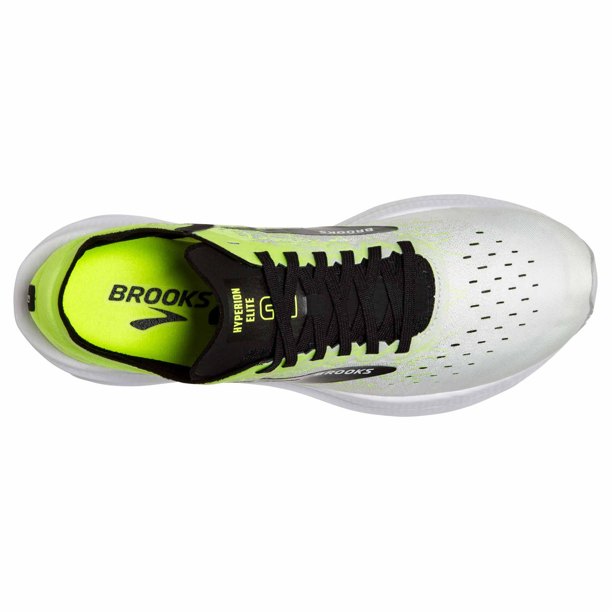 Brooks Hyperion Elite 2 chaussures de course à pied unisexe - Nightlife / White / Black vue de haut