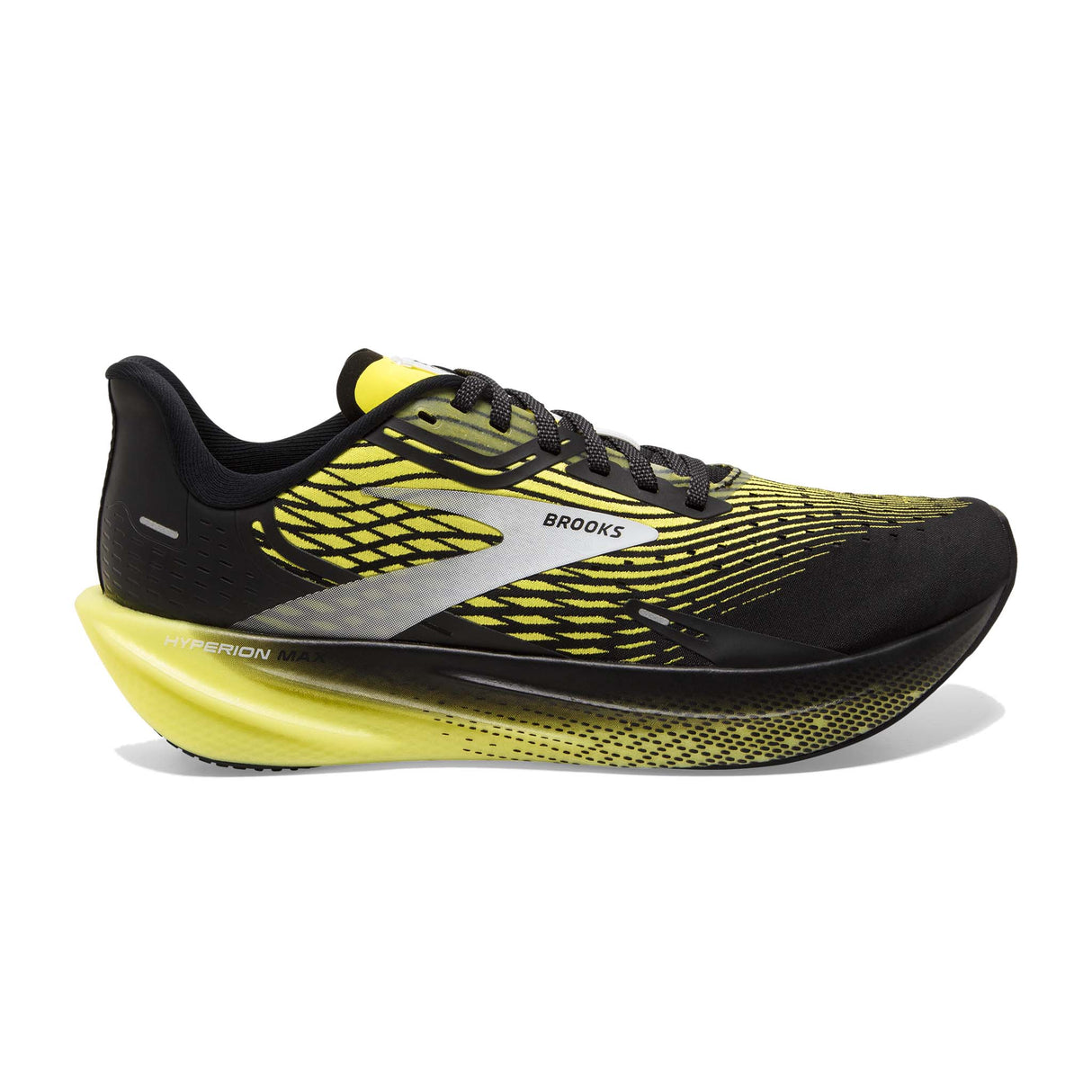 Brooks Hyperion Max souliers de course homme - Black / Blazing Yellow / White