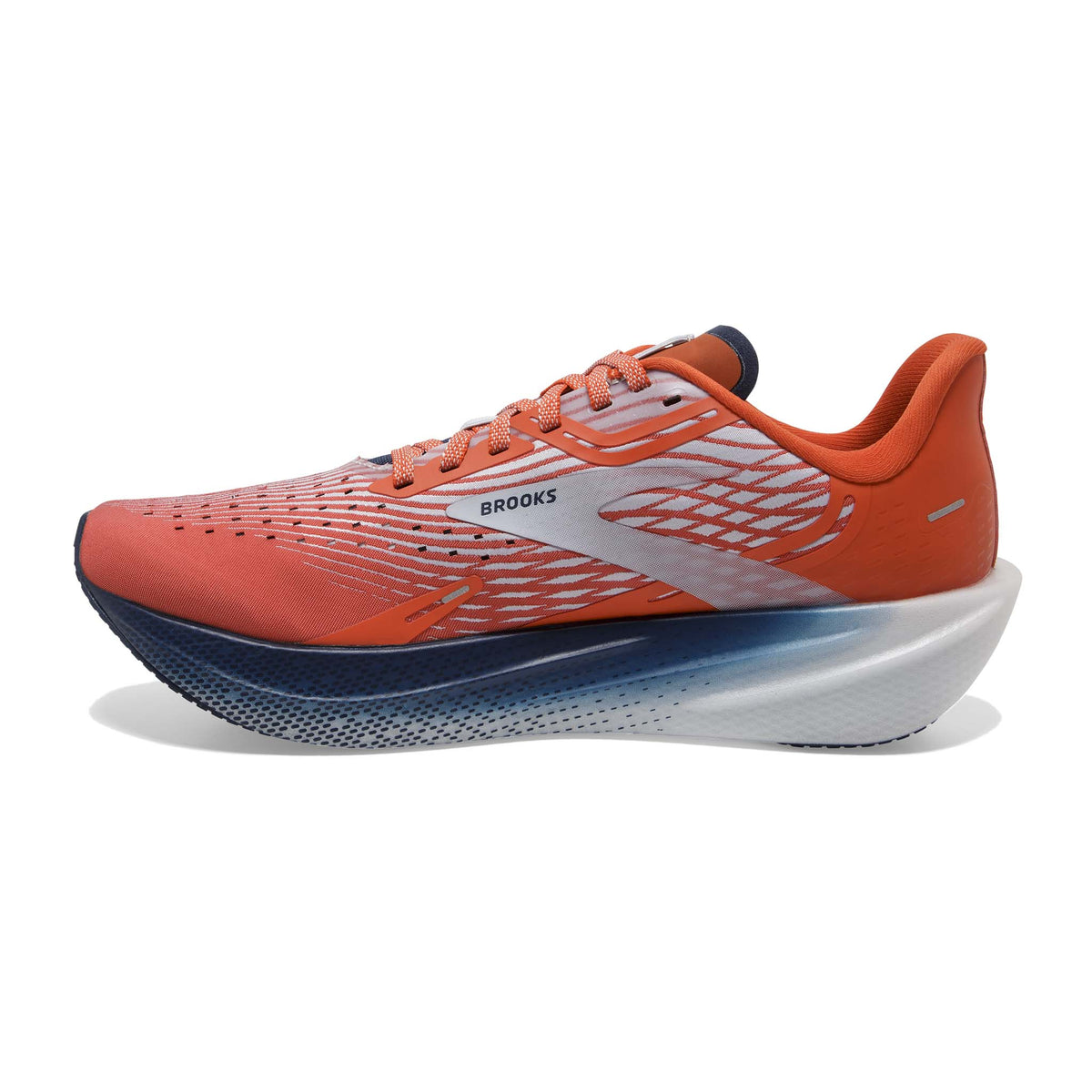 Brooks Hyperion Max souliers de course homme - Cherry Tomato / Arctic Ice / Titan - lateral