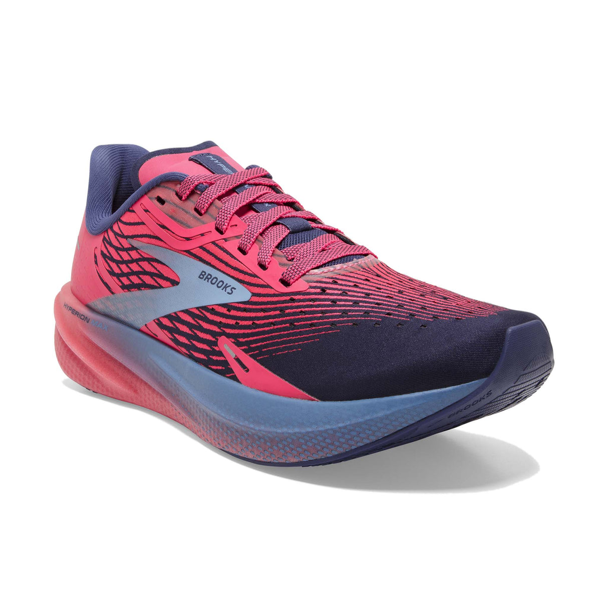 Brooks Hyperion Max souliers de course femme - Pink / Cobalt / Blissful Blue - pointe