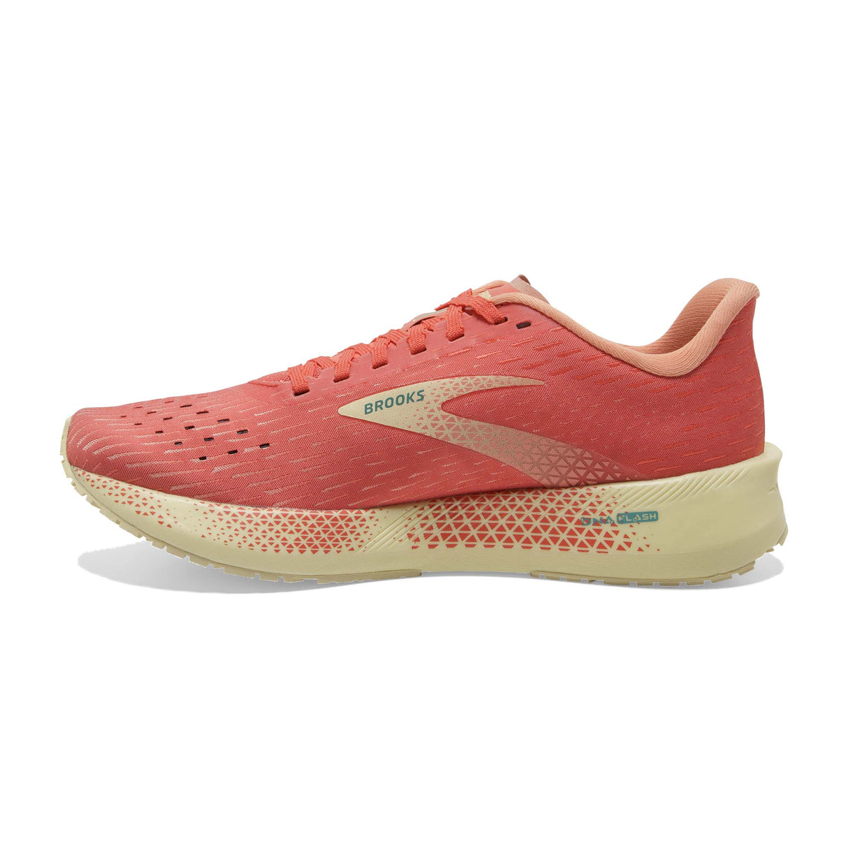 Brooks Hyperion Tempo souliers de course femme hot coral flan fusion coral lateral