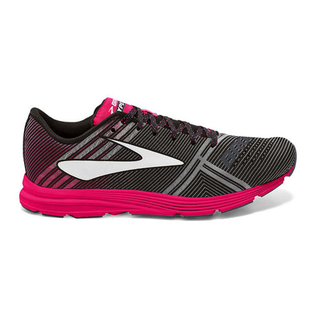 Brooks Hyperion chaussure de course a pied femme noir rose