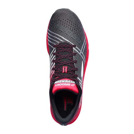 Brooks Hyperion chaussure de course a pied femme noir rose uv
