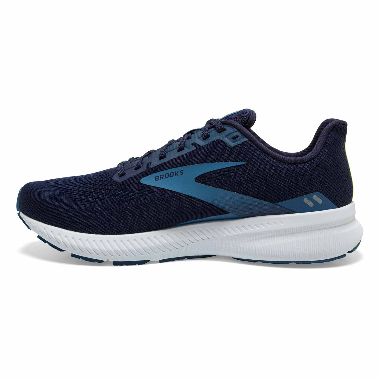 Brooks Launch 8 chaussures de course à pied pour homme - Peacoat / Legion Blue / Nightlife - côté